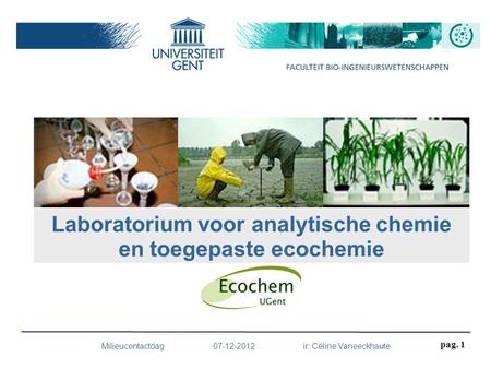 Laboratorium voor analytische chemie en toegepaste ecochemie