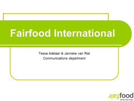 Fairfood International