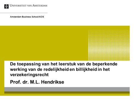 Amsterdam Business School/ACIS