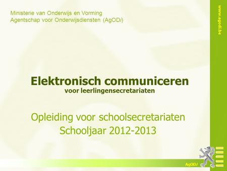 Elektronisch communiceren voor leerlingensecretariaten