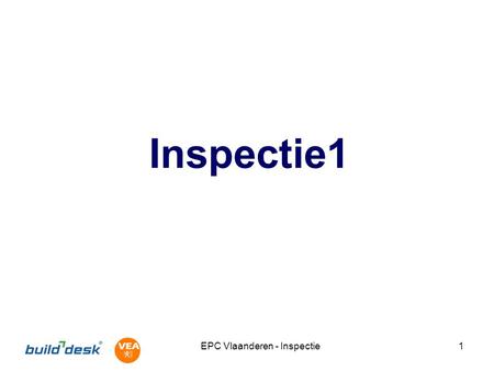 EPC Vlaanderen - Inspectie