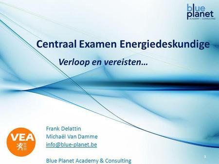 Centraal Examen Energiedeskundige