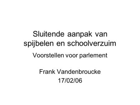 Frank Vandenbroucke 17/02/06