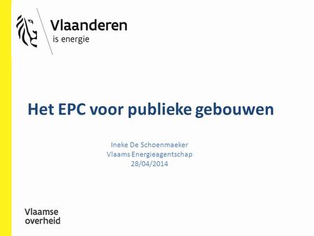 Het EPC voor publieke gebouwen