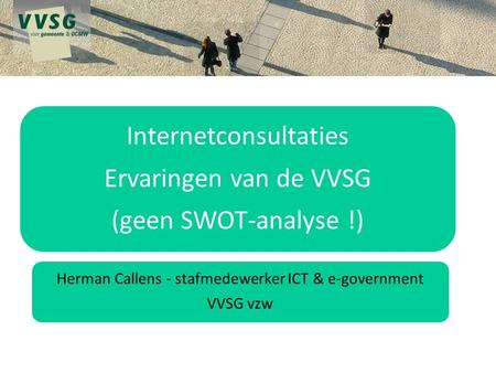 Herman Callens - stafmedewerker ICT & e-government