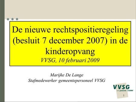 Marijke De Lange Stafmedewerker gemeentepersoneel VVSG