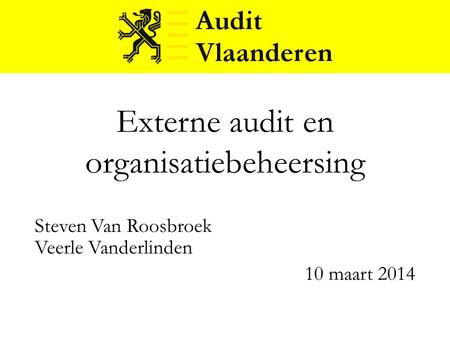 Externe audit en organisatiebeheersing