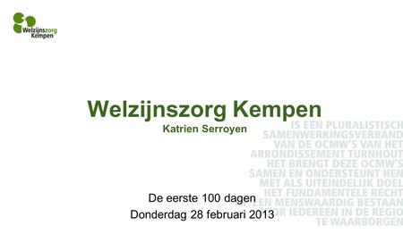 Welzijnszorg Kempen Katrien Serroyen