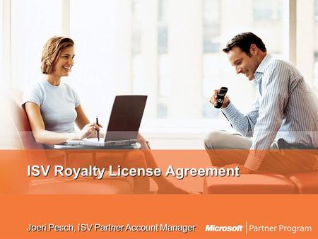 ISV Royalty License Agreement