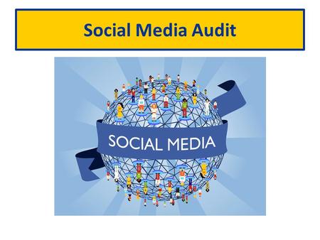 Social Media Audit.