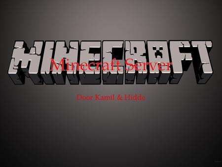 Minecraft Server Door Kamil & Hidde.