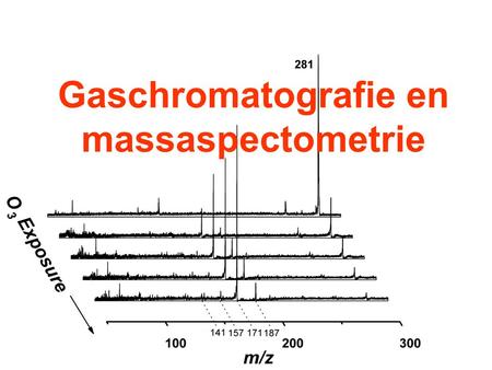 Gaschromatografie en massaspectometrie