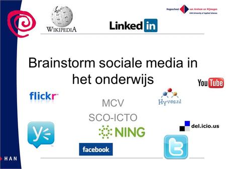 Brainstorm sociale media in het onderwijs