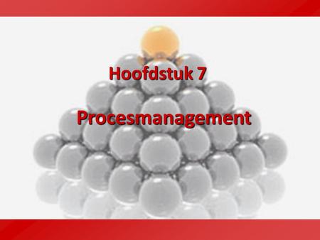 Hoofdstuk 7 Procesmanagement.