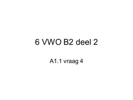 6 VWO B2 deel 2 A1.1 vraag 4. u 1 + u 2 + u 3 + … + u n-1 + u n = ? Vertaal de termen van de rij naar een rekenkundige rij. n termen !!!
