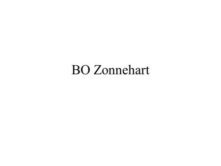 BO Zonnehart. nov 20062 Historiek 1957: Zusters van Liefde Kortemark – 2 klassen internaat 1967: Gemengde werking en semi-internaat 1988: Zonnehart: regionale.