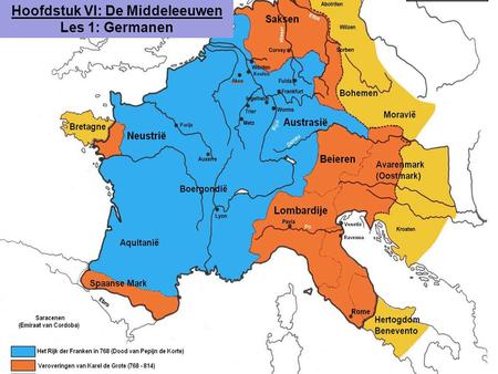Hoofdstuk VI: De Middeleeuwen Les 1: Germanen