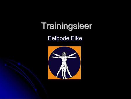 Trainingsleer Eelbode Elke.