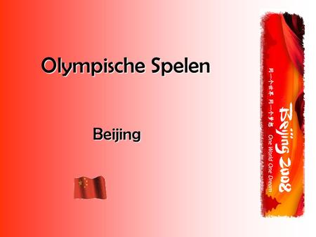 Olympische Spelen Beijing.