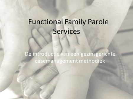 Functional Family Parole Services