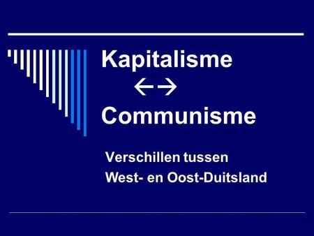 Kapitalisme  Communisme