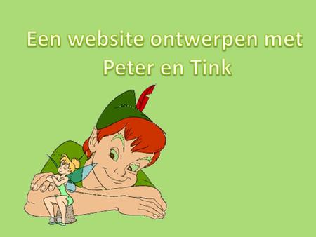 Een website ontwerpen met Peter en Tink