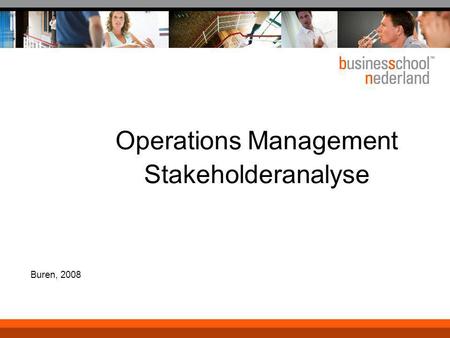 Operations Management Stakeholderanalyse