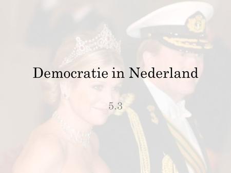 Democratie in Nederland