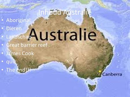 Inhoud Australië Aboriginal Dieren Landschap Great barrier reef