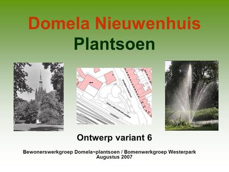 Domela Nieuwenhuis Plantsoen