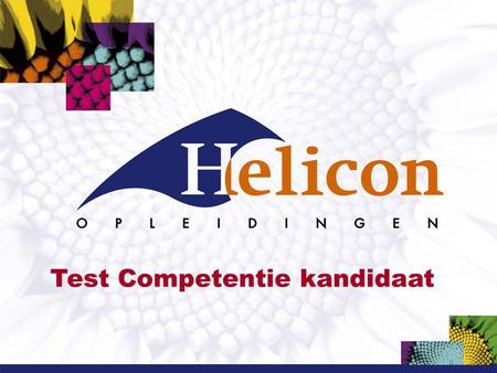 Test Competentie kandidaat. Examendossier Jan Jacobs.