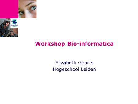 Workshop Bio-informatica