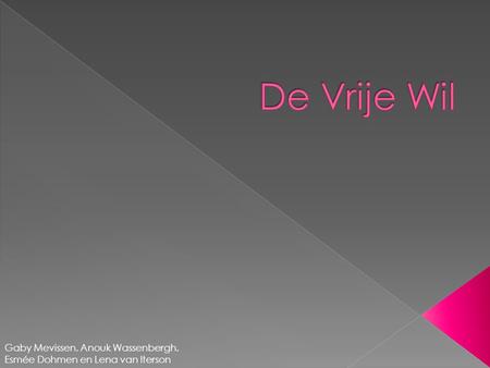 De Vrije Wil Gaby Mevissen, Anouk Wassenbergh, Esmée Dohmen en Lena van Iterson.