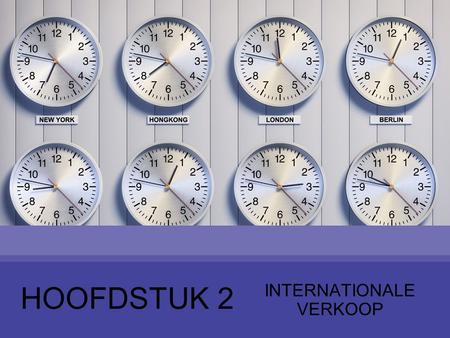 INTERNATIONALE VERKOOP