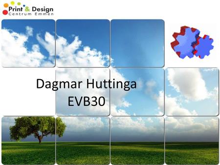 Dagmar Huttinga EVB30. 5 jaar geleden opgericht Waarom heeft hij dit bedrijf opgericht? Personeel DTP-medewerker/winkelbediende Bedrijf & functie.
