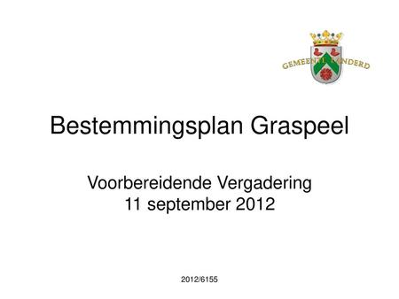 Bestemmingsplan Graspeel