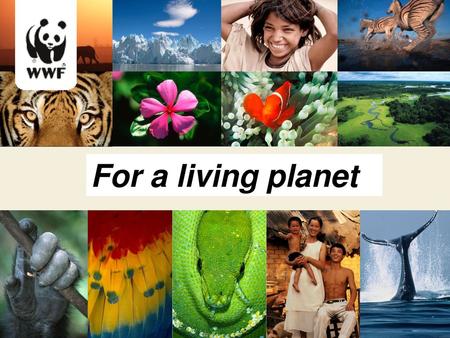 For a living planet.