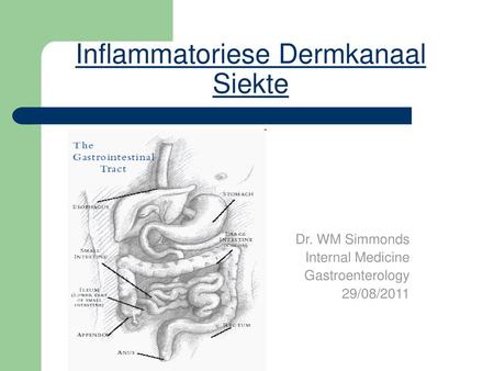 Inflammatoriese Dermkanaal Siekte