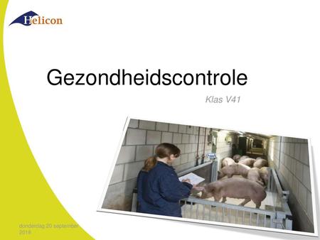 Gezondheidscontrole Klas V41