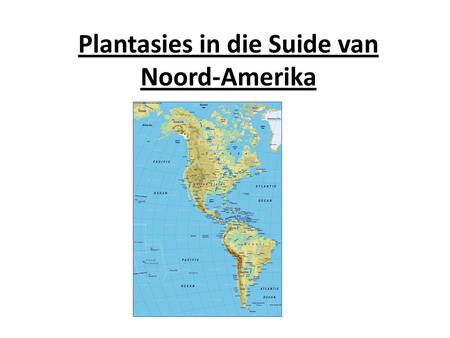 Plantasies in die Suide van Noord-Amerika