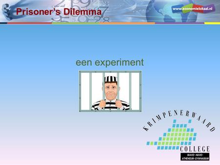 Prisoner’s Dilemma een experiment.
