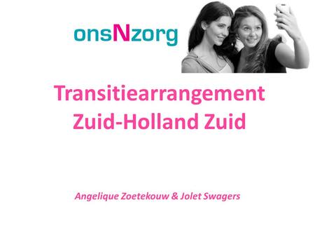 Transitiearrangement Zuid-Holland Zuid