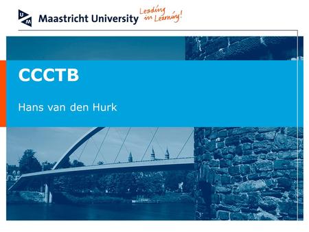CCCTB Hans van den Hurk.
