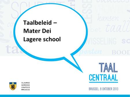 Taalbeleid – Mater Dei Lagere school