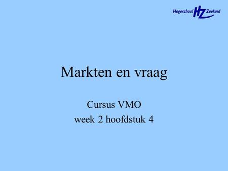 Cursus VMO week 2 hoofdstuk 4