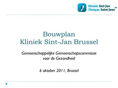 Bouwplan Kliniek Sint-Jan Brussel