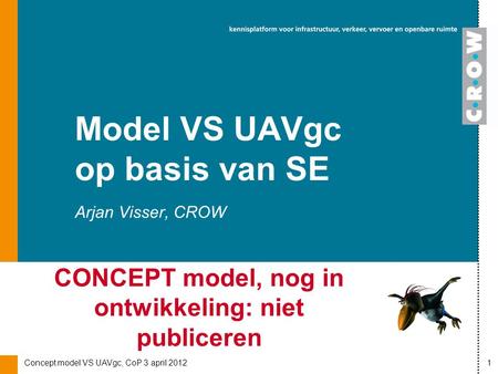 Model VS UAVgc op basis van SE