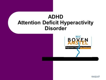 ADHD Attention Deficit Hyperactivity Disorder