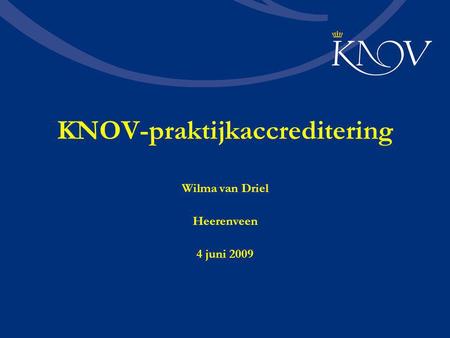 KNOV-praktijkaccreditering