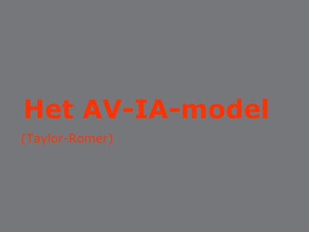 Het AV-IA-model (Taylor-Romer).